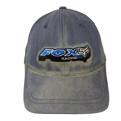 Sombrero ajustado Fox Racing Inc azul medio Flexfit bordado orificios ventilados 6 paneles Foto 1 de 4