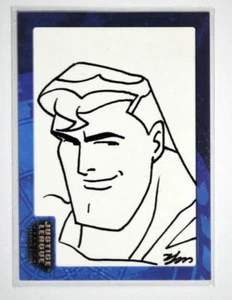Justice League SK1 SUPERMAN SKETCH CARD #283/451 SIGNED Sung-Man Huh Inkworks - Picture 1 of 2