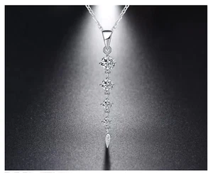 Brilliant Zirconia Pendant Necklace - Picture 1 of 4