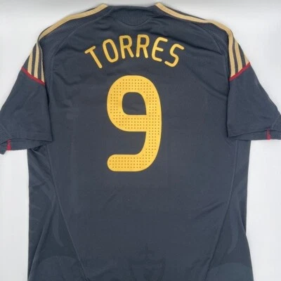 Torres #9 Liverpool 2009/2010 Away ORIGINAL Adidas Rare Soccer Jersey (XL) - Image 1 of 4
