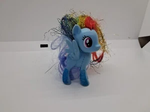 My Little Pony G4 Rainbow Dash Friendship Festival Party Mane brushable 3" - Picture 1 of 5