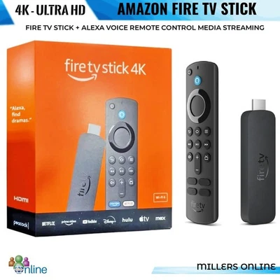Amazon Fire TV Stick 4K Ultra HD with Alexa Voice Remote HDR Dolby Vision Device - Image 1 of 4