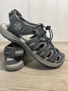 Damen 8 Khombu Sandalen grau Kristall aktiv Sport wasserdicht Wandern Angeln - Bild 1 von 10