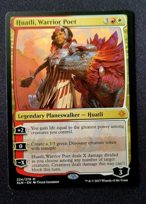 Huatli Warrior Poet Ixalan Mythic Planeswalker Magic the Gathering MTG NM - Bild 1 von 2