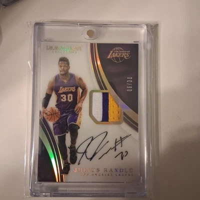 Julius Randle 3 Color Immaculate Patch Autograph - Image 1 of 2