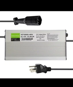 Golf Cart Battery Charger KP300S-48V battery charger. AC input of 90-130V - Picture 1 of 8
