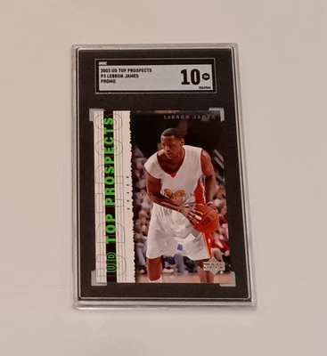 LeBron James,2003 Upper Deck Rookie Promo Top Prospects #P3..SGC 10 💎 - Image 1 of 2