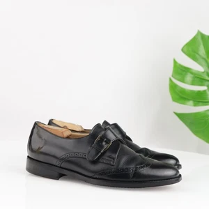 Scarpe eleganti Johnston & Murphy da uomo taglia 9,5 nere Pantera Monk Strap 15 7021 - Foto 1 di 19
