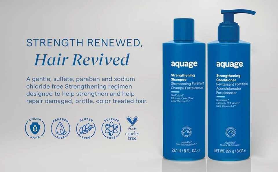 Aquage Sea Extend Strengthening Shampoo and Conditioner 8oz - Image 1 of 1