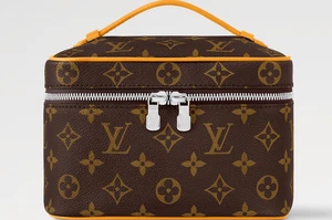 Authentic N) Louis Vuitton for Travel Nice Mini Vanity Case-M12654 Safran Yellow - Picture 1 of 4