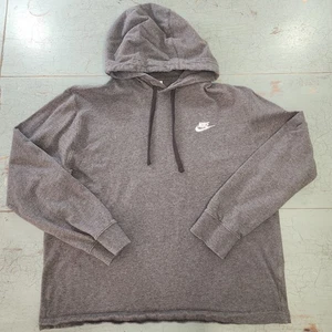 Nike Men’s Gray Hoodie w/ Nike Swoosh Logo Size Large - Picture 1 of 7