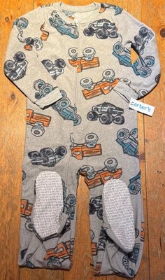 Nuevo con etiquetas Pijama Carters Niños Polar con Pies para Dormir Monster Trucks elige la talla Foto 1 de 2