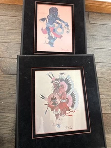 Zwei gedruckte Ureinwohner von David Williams "Tos-que" 1962-1964 - Bild 1 von 7