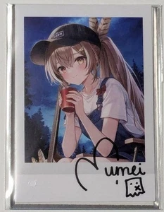 Hololive Nanashi Mumei 2024 Geburtstag Cheki Style Karte handsigniert HoloEN Limited - Bild 1 von 2
