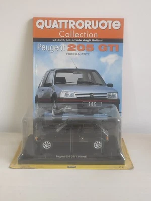 Peugeot 205 GTI 1.9 1988 Modellino Auto Quattroruote collection Die-cast 1/24 - Immagine 1 di 4
