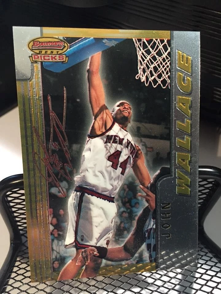 1996-97 Bowman's Best Picks Prueba de troquelado sin cortar John Wallace New York Knicks #BP4 Foto 1 de 1