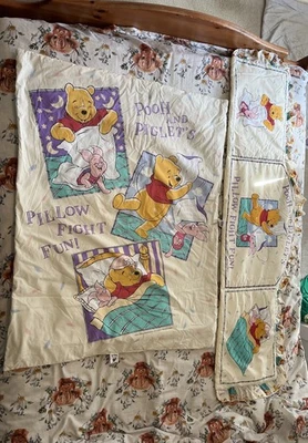 Winnie the pooh Quilty Nursery Care Products England Bedding Vintage 90s Disney - Image 1 of 4