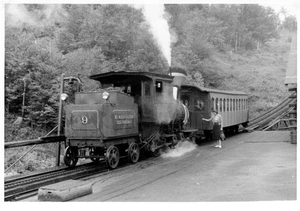 25EE760 RP 1958 MT WASHINGTON NH ZAHNRAD EISENBAHN LOK #9 BASISSTATION - Bild 1 von 1