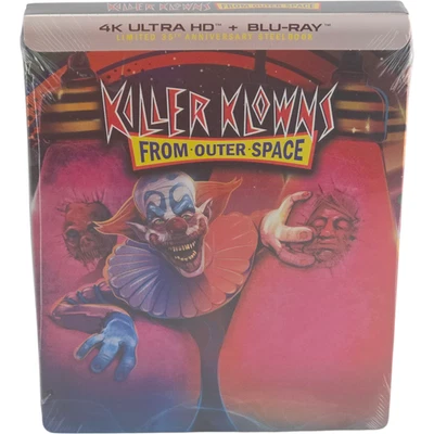 Killer Klowns From Outer Space Steelbook 4K Ultra HD + Blu-Ray Stephen Chiodo A - Image 1 of 4