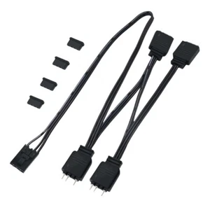 4pin to 3Pin 1 to 4 ARGB Splitter Cable 5V3P Adapter For HDLL120 ARGB Lighting - Photo 1/8