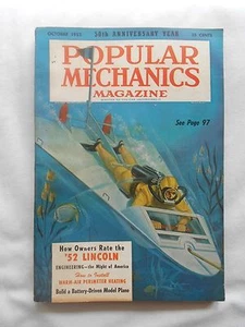 POPULAR MECHANICS MAGAZINE-OCTOBER,1952-50TH ANNIVERSARY YEAR - Picture 1 of 1