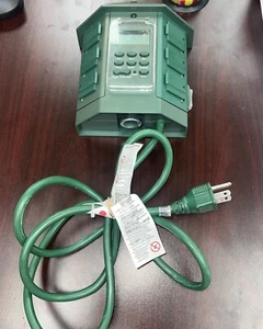 Programmable Outdoor Power Stake Timer Dusk to Dawn Outlet Timer 6 Outlets 6FT - Picture 1 of 7