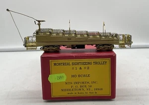 HO Scale MTS Imports Brass Montreal Sightseeing Trolley #1 & #2 O/B - Bild 1 von 23