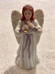 Vintage Homco 1422 Angel Playing Trumpet Figurine - Picture 1 of 4