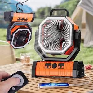 20000mAh Ventilador De Aire Frio Portatil Recargable Abanico Piso Luz Fan Remote - Picture 1 of 14