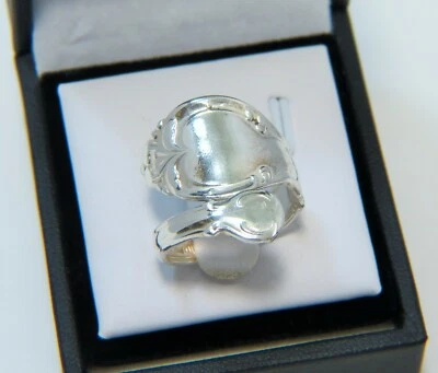 True Vintage International 1847 Rogers Bros. Silver Spoon Wrap Ring NIP - Image 1 of 4