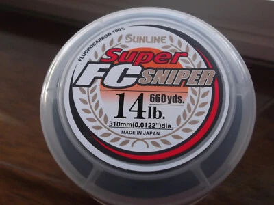 Fluorocarbono francotirador Sunline Super FC 14 libras (6,4 kg) 660 yardas. (604 m) Foto 1 de 4