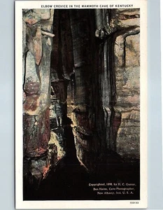 Postal grieta de codo de Kentucky en las cavernas de la cueva del mamut principios del siglo XX - Imagen 1 de 3