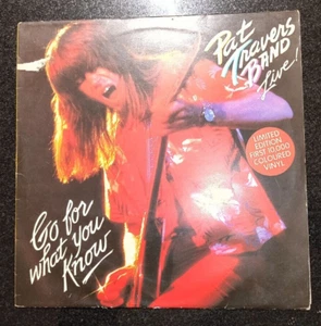 PAT TRAVERS BAND "LIVE - GO FOR WHAT YOU KNOW" RARE RED VINYL LTD ED LP - Picture 1 of 3
