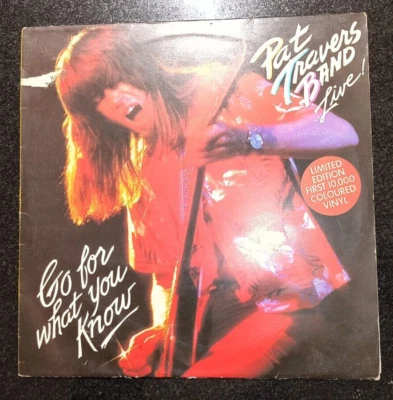 PAT TRAVERS BAND "LIVE - GO FOR WHAT YOU KNOW" RARE RED VINYL LTD ED LP - Image 1 of 3