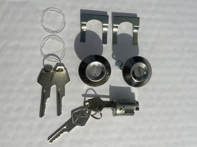 61-65 Mopar A B C Body Dodge Plymouth Ignition Door Lock Cylinder Set OEM Keys - Image 1 of 4