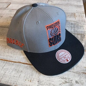 Mitchell And Ness Snapback Phoenix Suns Hardwood Classics Gray Storm Front - Picture 1 of 7
