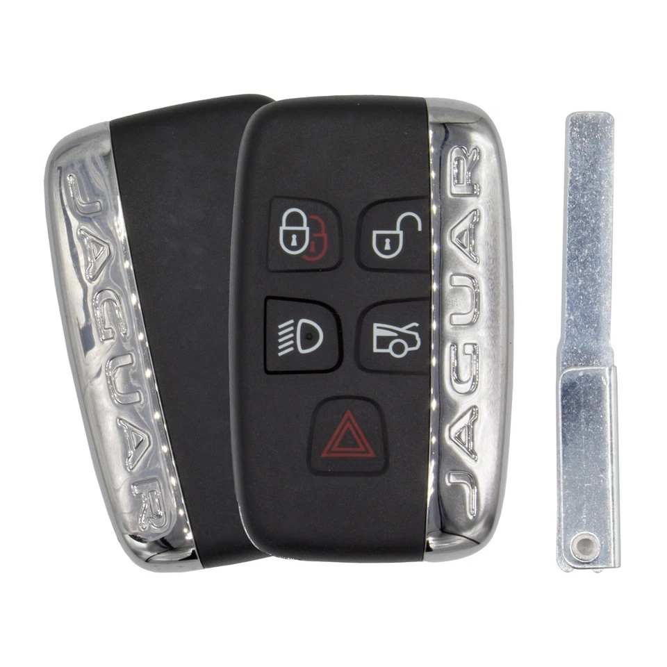 Used Jaguar XE XF XJ Smart Key Keyless Remote Prox  KOBJTF10A W/ uncut blade - Image 1 of 3