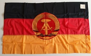 GDR Flag 1987 original communist East Germany DDR Fahne NVA double-sided 100x60 - Picture 1 of 8