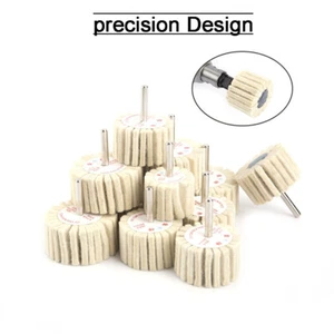 2/6pcs Wool Felt Polishing Buffing Pads Waxing Head Wheel For Rotary Tool Dremel - Picture 1 of 8