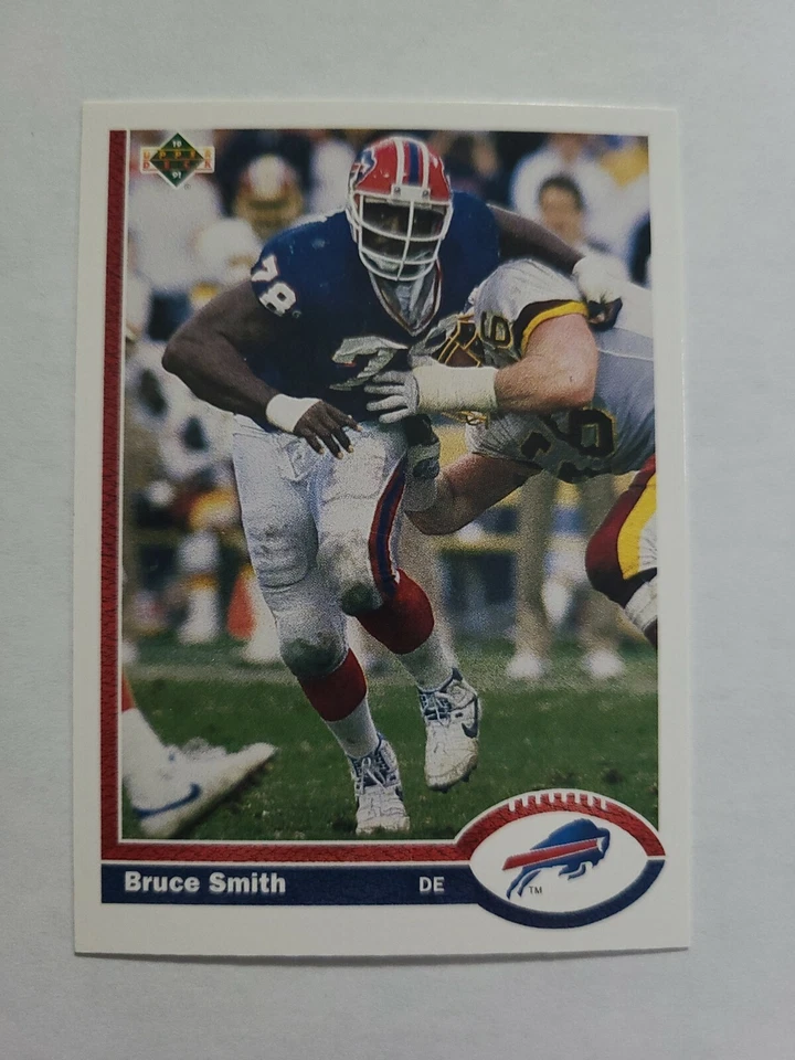 BRUCE SMITH 1991 UPPER DECK FOOTBALL CARD # 174 D9567 - Image 1 of 1