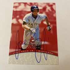 1997 Donruss Signature Series   Jose Cruz Jr Rookie Auto RC Mariners Pristine
