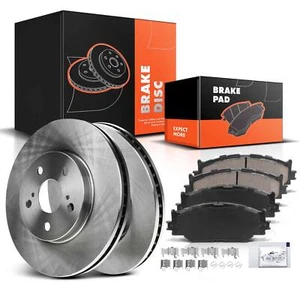 Front Disc Brake Rotor & Brake Pad for Lexus IS250 2006 2007 2008-2015 V6 2.5L - Picture 1 of 8