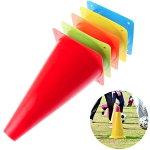 10PCS Agility Cone Marker Sports Training Safety Cones Markers Football Soccer. - Picture 1 of 17