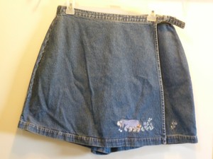 Skort Denim Skirts for Women for sale 