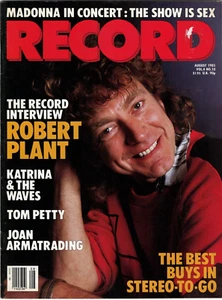 Record Magazine August 1985 Robert Plant Madonna Tom Petty Joan Armatrading - Picture 1 of 2