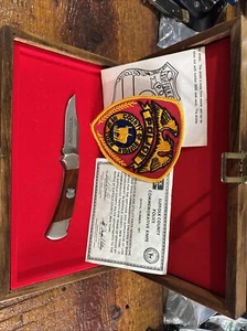 Vintage Buck 112 Suffolk County NY Commemorative Knife With Box  - Picture 1 of 18