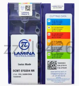 10 piezas DCMT070204NN LT10 Herramientas Hoja CNC Insertos de Carburo Original - Imagen 1 de 2