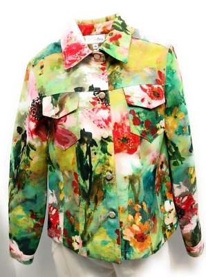 Chaqueta 3 Hermanas Verano Jean Estilo Pequeño Julieta Informal Abrigo EE. UU.!  6196B 3S105 Foto 1 de 4