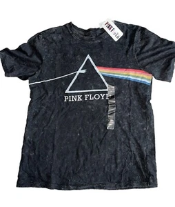 PINK Floyd Boys' Short Sleeve T-Shirt SizeL(10/12) Black Soft Acid Wash - Picture 1 of 2