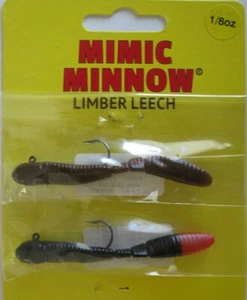 2 - Northland Tackle LEECH DI LEGNO - 1/8 oz. - Anguria e Nero/Rosso - Foto 1 di 3